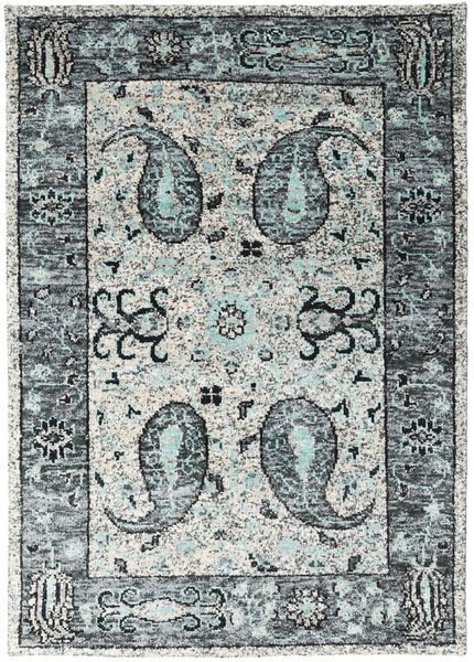 Vega Sari Silk - Grey Rug 160X230 Authentic
 Modern Handknotted Light Grey/Beige (Silk, India)