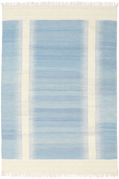 Ikat - Light Blue Rug 140X200 Authentic
 Modern Handwoven Light Blue/Beige (Wool, India)