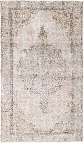 Colored Vintage Rug 115X200 Authentic
 Modern Handknotted White/Creme/Dark Grey (Wool, Turkey)