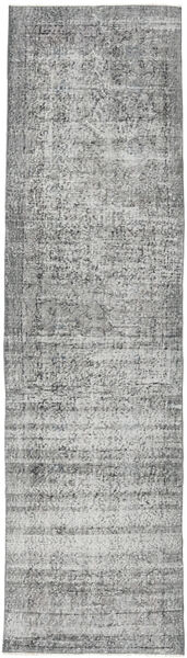 Colored Vintage Sag 74X278 Autentični
 Moderni Ručno Uzlan Staza Za Hodnik
 Svjetlosiva/Tamnosiva (Vuna, Turska)