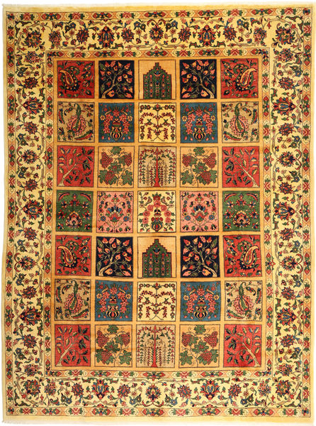 Bakhtiar Alfombra 298X400 Oriental Hecha A Mano Marrón/Amarillo Grande (Lana, Persia/Irán)