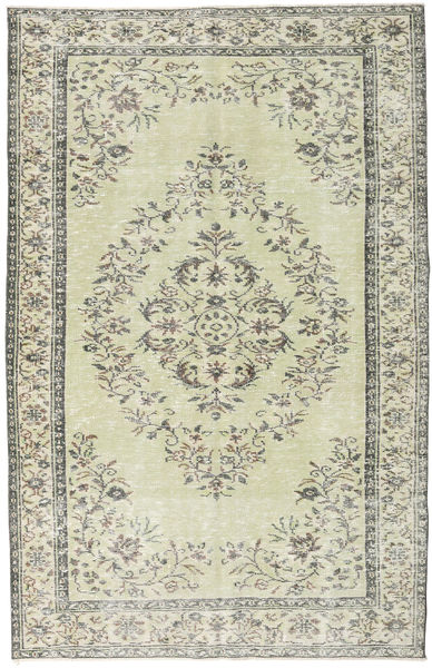 Colored Vintage Tappeto 152X236 Moderno Fatto A Mano Beige Scuro/Grigio Chiaro (Lana, Turchia)