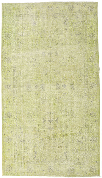 Colored Vintage Rug 148X262 Authentic
 Modern Handknotted Light Green/Dark Beige (Wool, Turkey)