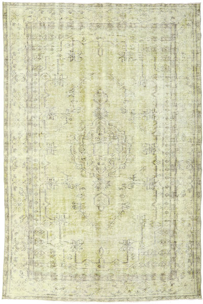 カラード ヴィンテージ 絨毯 186X282 モダン 手織り ライトグリーン/ホワイト/クリーム色/暗めのベージュ色の (ウール, トルコ)