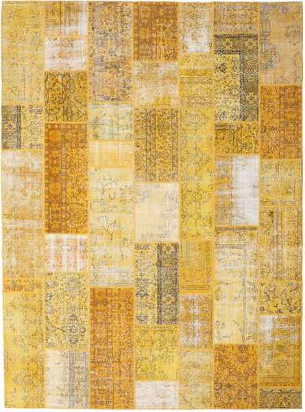 Patchwork Rug 275X374 Authentic
 Modern Handknotted Light Brown/Yellow Large (Wool, Turkey)