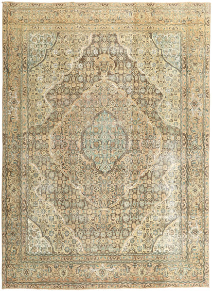Colored Vintage Tæppe 235X335 Ægte Moderne Håndknyttet Lysebrun/Mørk Beige (Uld, Persien/Iran)