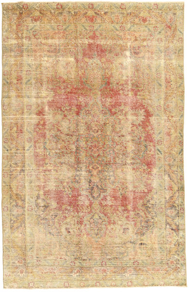 Colored Vintage Covor 185X295 Modern Lucrat Manual Maro Deschis/Bej Închis (Lână, Persia/Iran)