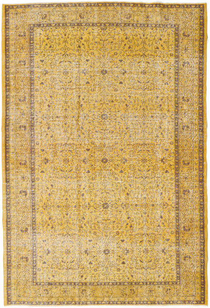 カラード ヴィンテージ 絨毯 193X286 モダン 手織り 薄茶色/黄色 (ウール, トルコ)