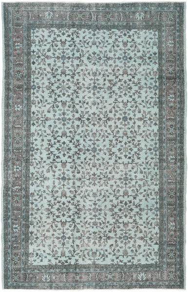 Colored Vintage Tæppe 197X300 Ægte Moderne Håndknyttet Lysegrå/Lyseblå (Uld, Tyrkiet)