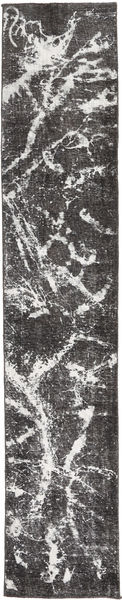 Colored Vintage Sag 65X398 Autentični
 Moderni Ručno Uzlan Staza Za Hodnik
 Tamnosiva/Svjetlosiva (Vuna, Perzija/Iran)