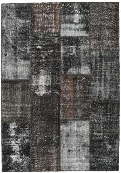 Лоскутные Ковер 162X232 Современный Ковры Ручной Работы Темно-Серый/Светло-Серый (Шерсть, Турция)