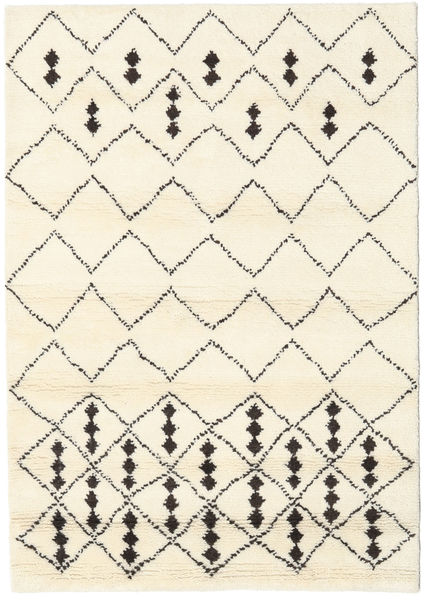 Berber Indo - Off-White/Black Rug 140X200 Authentic
 Modern Handknotted Beige (Wool, India)