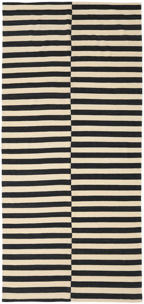 キリム モダン 絨毯 171X372 モダン 手織り 紺色の/ベージュ (ウール, インド)