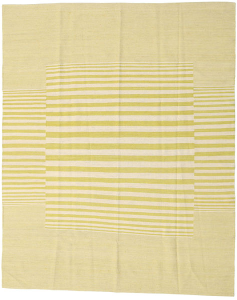 Ćilim Modern Sag 182X227 Autentični
 Moderni Ručno Uzlan Žuta/Bež (Vuna, Indija)