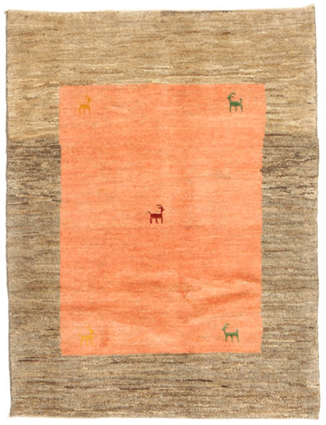 Gabbeh Persia Rug 87X115 Authentic
 Modern Handknotted Light Brown/Light Pink (Wool, Persia/Iran)