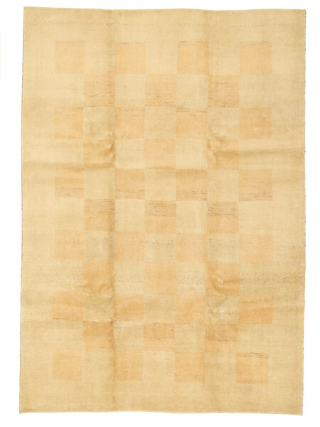 Gabbeh Persia Tappeto 206X295 Moderno Fatto A Mano Giallo/Marrone Chiaro (Lana, Persia/Iran)