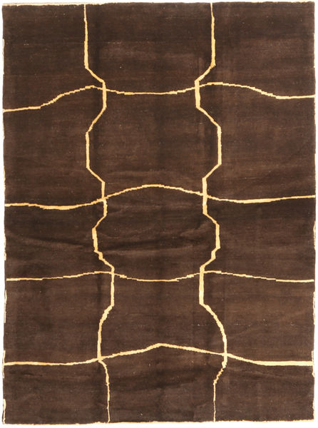 Gabbeh Persia Tappeto 153X208 Moderno Fatto A Mano Marrone Scuro/Marrone (Lana, Persia/Iran)