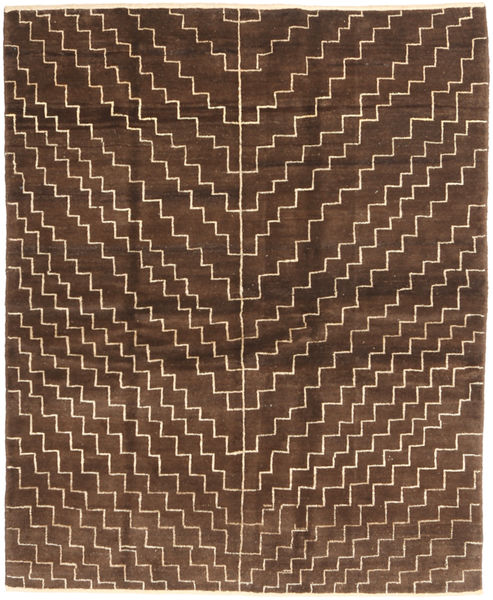 Gabbeh Persia Tappeto 151X186 Moderno Fatto A Mano Marrone Scuro/Marrone (Lana, Persia/Iran)