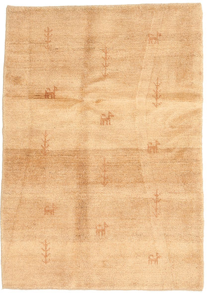 Gabbeh Persisch Teppich
 82X118 Echter Moderner Handgeknüpfter Dunkel Beige/Hellbraun (Wolle, Persien/Iran)