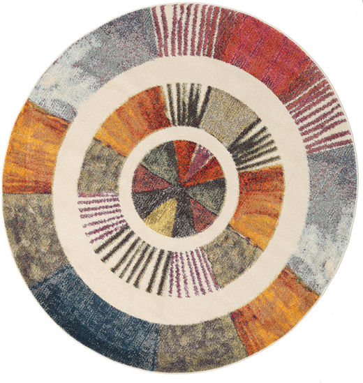 Going 원형 러그 Ø 200 모던 원형 라이트 브라운/브라운 ( 터키)