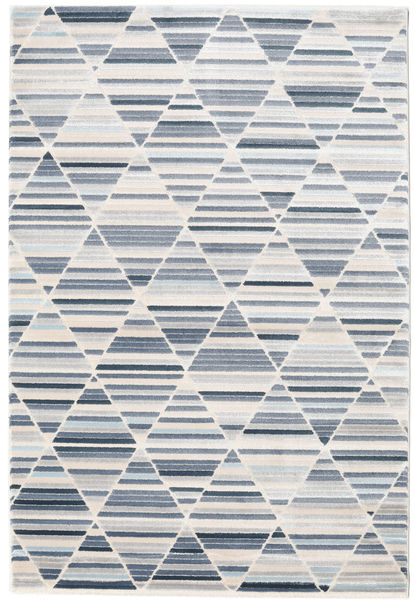 Romb - Cream/파란색 러그 140X200 모던 라이트 그레이/라이트 블루 ( 터키)