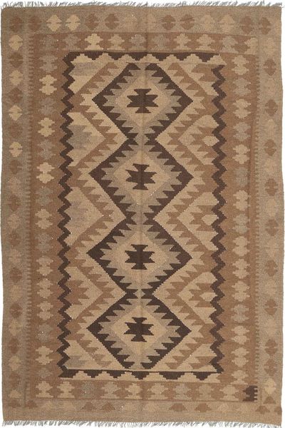 킬림 마이마네 러그 194X292 정품
 오리엔탈 수제 브라운/라이트 브라운 (울, 아프가니스탄)