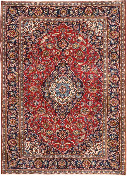 Keshan Patina Rug 240X338 Authentic
 Oriental Handknotted Brown/Dark Blue (Wool, Persia/Iran)