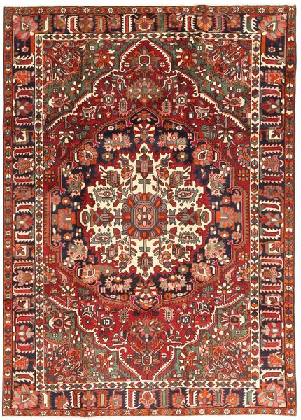 バクティアリ パティナ 絨毯 218X315 オリエンタル 手織り 深紅色の/濃い茶色 (ウール, ペルシャ/イラン)