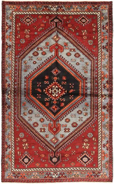 Hamadan Covor 145X240 Orientale Lucrat Manual Roșu-Închis/Maro (Lână, Persia/Iran)