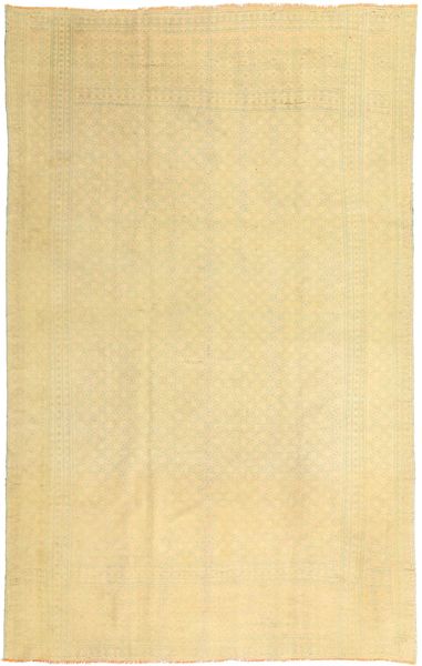 Kelim Vloerkleed 205X345 Echt Oosters Handgeweven Beige/Donkerbeige (Wol, Perzië/Iran)