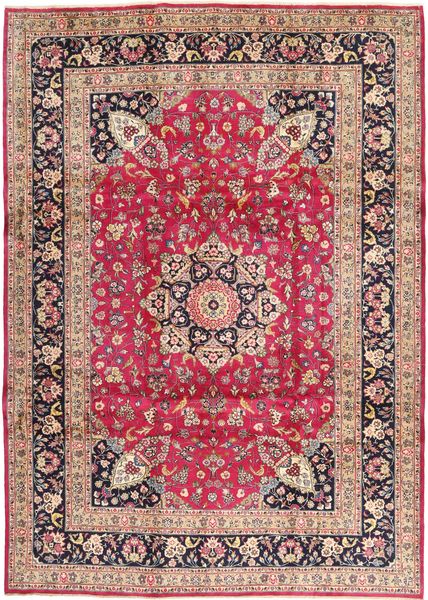 Kashmar Rug 246X343 Authentic
 Oriental Handknotted Light Brown/Purple (Wool, Persia/Iran)
