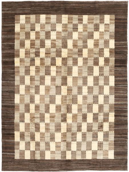 Gabbeh Persan Tapis 249X331 Moderne Fait Main Beige/Marron (Laine, Perse/Iran)