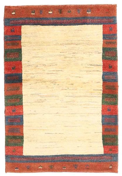 Габбех Персия Ковер 80X118 Современный Ковры Ручной Работы Желтый/Бежевый (Шерсть, Персия/Иран)