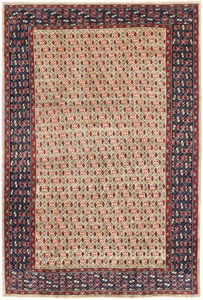 アラク パティナ 絨毯 205X305 オリエンタル 手織り 濃い茶色/深紅色の (ウール, ペルシャ/イラン)