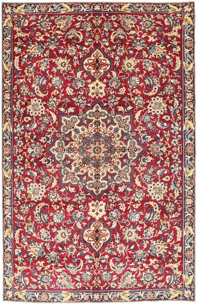 Najafabad Patina Rug 189X290 Authentic
 Oriental Handknotted Light Brown/Crimson Red (Wool, Persia/Iran)