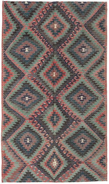 Kilim Turquia Tapete 171X295 Oriental Tecidos À Mão Cinza Escuro/Roxo (Lã, Turquia)