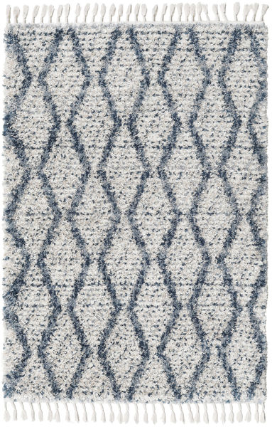 Heka - Cream Mix/파란색 러그 120X170 모던 라이트 그레이/라이트 블루 ( 터키)