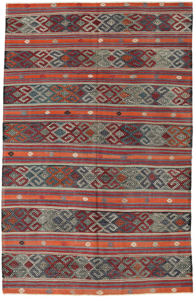 Kilim Turquia Tapete 179X277 Oriental Tecidos À Mão Cinza Escuro/Vermelho Escuro (Lã, Turquia)