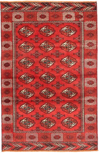 Turcomano Tapete 117X187 Oriental Feito A Mão Vermelho Escuro/Laranja (Lã, Pérsia/Irão)