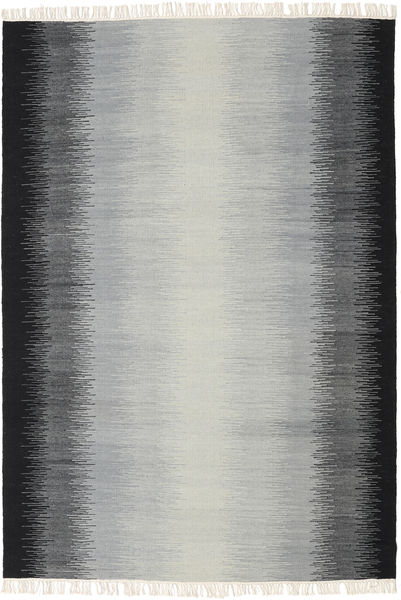 Ikat - Black/Grey Rug 160X230 Authentic
 Modern Handwoven Light Grey/Black (Wool, India)