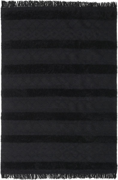 Kilim Berber Ibiza - Preto Carvão Tapete 200X300 Moderno Tecidos À Mão Preto (Lã, Índia)