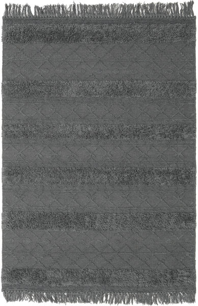 Kilim Berber Ibiza - Cinzento Claro Tapete 160X230 Moderno Tecidos À Mão Cinza Escuro/Azul (Lã, Índia)