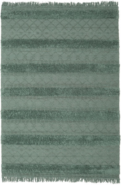Kilim Berber Ibiza - Verde Menta Tapete 200X300 Moderno Tecidos À Mão Cinza Escuro/Verde Escuro (Lã, Índia)