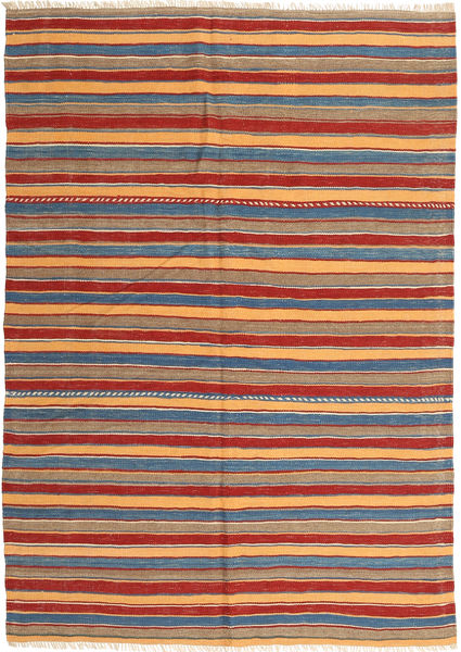 Kilim Rug 163X235 Authentic
 Modern Handwoven Light Brown/Dark Blue (Wool, Persia/Iran)