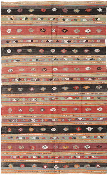 Kilim Turquia Tapete 160X268 Oriental Tecidos À Mão Castanho Claro/Castanho Escuro (Lã, Turquia)