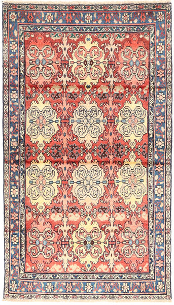 Hamadan Matta 106X189 Äkta Orientalisk Handknuten Ljusrosa/Beige (Ull, Persien/Iran)