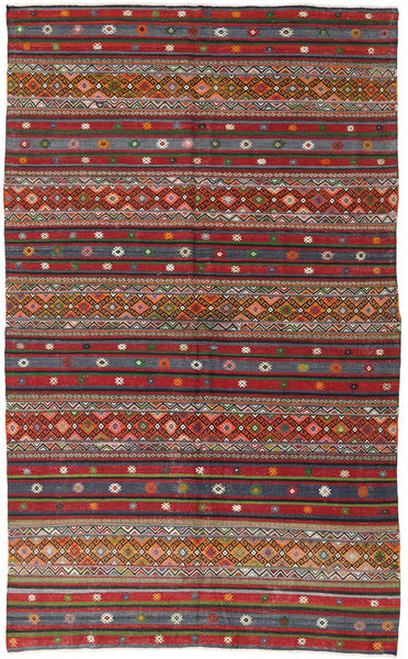 Kilim Turquia Tapete 168X280 Oriental Tecidos À Mão Cinza Escuro/Castanho (Lã, Turquia)