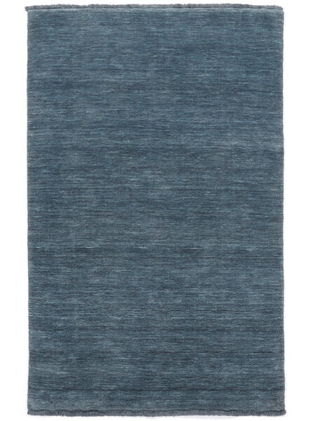 Handloom Fringes - Deep Petrol Rug 140X200 Modern Blue/Dark Blue (Wool, India)
