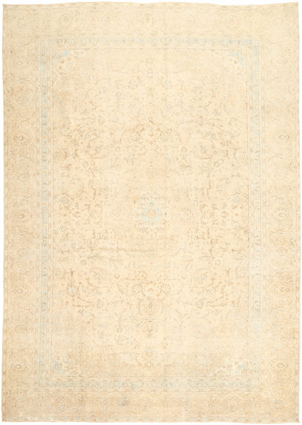 Colored Vintage Rug 270X373 Authentic
 Modern Handknotted Beige/Light Pink Large (Wool, Persia/Iran)