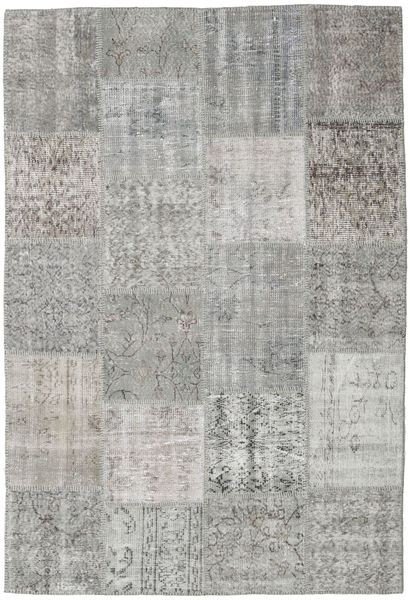 Patchwork Rug 156X230 Authentic
 Modern Handknotted Light Grey (Wool, Turkey)